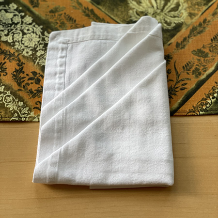 Step 8: Fold Napkin Over Right to Left